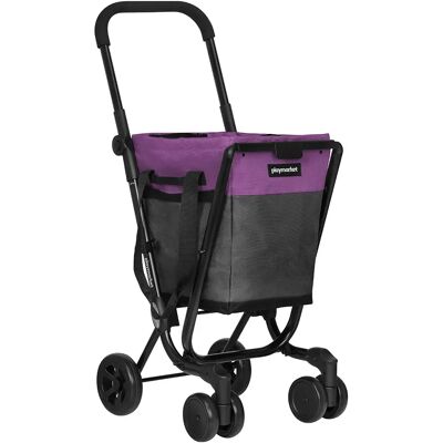 Playmarket Chariot De Courses New Easy Go Premium Grey / Purple Grapes One Size - Publicité Playmarket Chariot De Courses New Easy Go Premium Grey / Purple Grapes One Size - Publicité