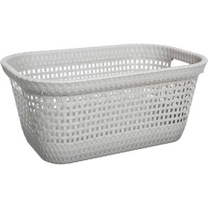 Panier à linge Taupe 45L - Poignées, Polypropylène - Publicité Panier à linge Taupe 45L - Poignées, Polypropylène - Publicité