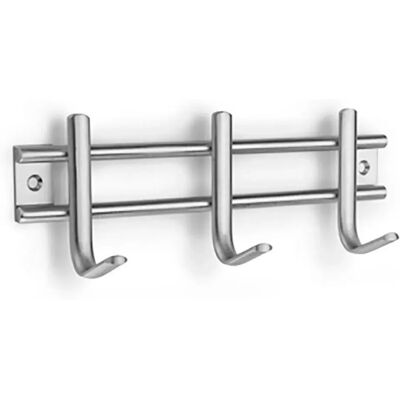 Inofix Cintre 3 Crochets Acier Silver One Size - Publicité Inofix Cintre 3 Crochets Acier Silver One Size - Publicité