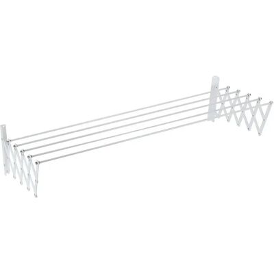 Sauvic étendoir à Linge Extensible Avec Revêtement En Plastique 110 Cm White One Size - Publicité Sauvic étendoir à Linge Extensible Avec Revêtement En Plastique 110 Cm White One Size - Publicité