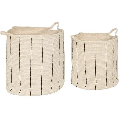 Atmosphera Panier à Linge Cosy 2 Unités Ivory One Size - Publicité Atmosphera Panier à Linge Cosy 2 Unités Ivory One Size - Publicité