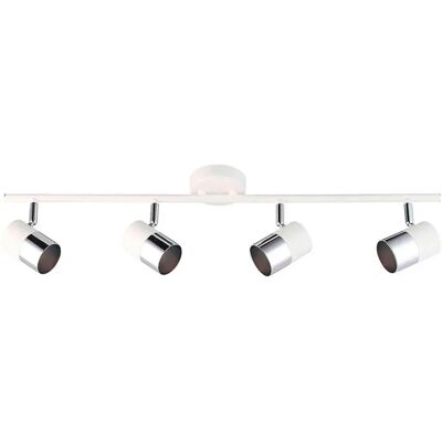 Projecteur de plafond EDM 32014 Moon - GU10 - 50W - Blanc - Publicité Projecteur de plafond EDM 32014 Moon - GU10 - 50W - Blanc - Publicité