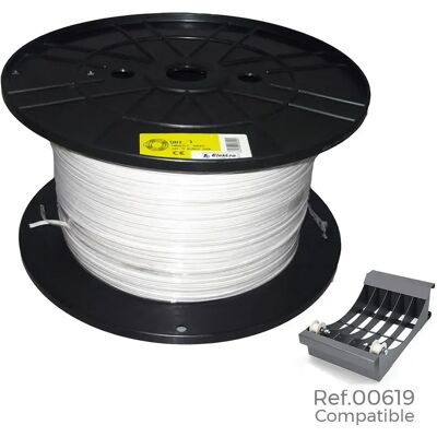 Edm Rouleau De Câble Multiconducteur 3x1.5 Mm 250 M White One Size - Publicité Edm Rouleau De Câble Multiconducteur 3x1.5 Mm 250 M White One Size - Publicité