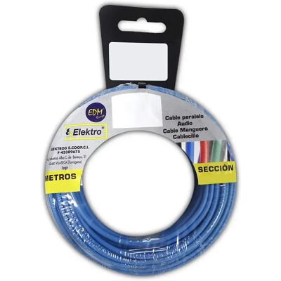 Câble Flexible EDM E3/28570 Bleu - Câble - Publicité Câble Flexible EDM E3/28570 Bleu - Câble - Publicité