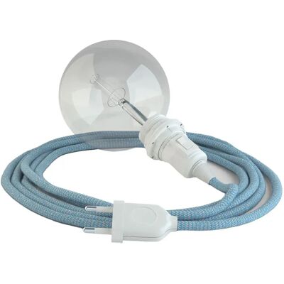Creative Cables Lampe Suspendue Pour Abat-jour Rd75 Zigzag 5 M Steward Blue / White One Size - Publicité Creative Cables Lampe Suspendue Pour Abat-jour Rd75 Zigzag 5 M Steward Blue / White One Size - Publicité
