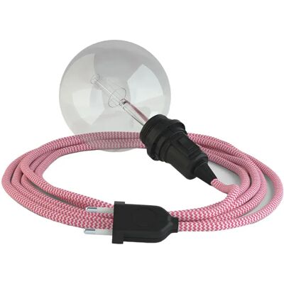 Creative Cables Lampe Suspendue Pour Abat-jour Rz08 Zigzag 3 M Fuchsia / Black One Size - Publicité Creative Cables Lampe Suspendue Pour Abat-jour Rz08 Zigzag 3 M Fuchsia / Black One Size - Publicité