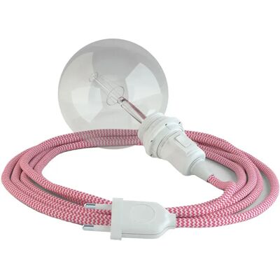 Creative Cables Lampe Suspendue Pour Abat-jour Rz08 Zigzag 3 M Fuchsia / White One Size - Publicité Creative Cables Lampe Suspendue Pour Abat-jour Rz08 Zigzag 3 M Fuchsia / White One Size - Publicité