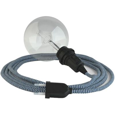 Creative Cables Lampe Suspendue Pour Abat-jour Rz12 Zigzag 5 M Blue / Black One Size - Publicité Creative Cables Lampe Suspendue Pour Abat-jour Rz12 Zigzag 5 M Blue / Black One Size - Publicité