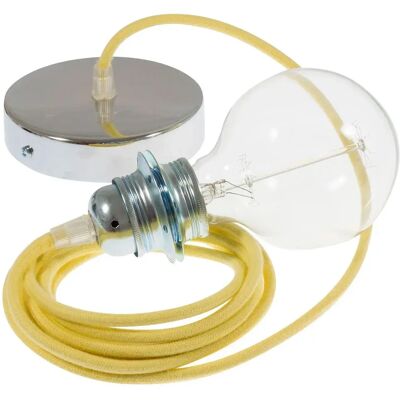 Creative Cables Lampe Suspendue Pendel Pour Abat-jour Rc10 1 M Pale Yellow / Chrome Plated One Size - Publicité Creative Cables Lampe Suspendue Pendel Pour Abat-jour Rc10 1 M Pale Yellow / Chrome Plated One Size - Publicité
