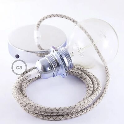 Creative Cables Lampe Suspendue Pendel Pour Abat-jour Rd63 Lozenge 1 M Tree Bark / Chrome Plated One Size - Publicité Creative Cables Lampe Suspendue Pendel Pour Abat-jour Rd63 Lozenge 1 M Tree Bark / Chrome Plated One Size - Publicité