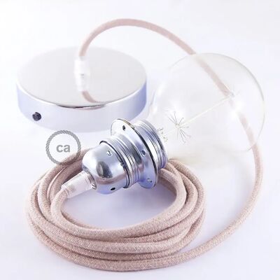 Creative Cables Lampe Suspendue Pendel Pour Abat-jour Rd71 Zigzag Diy 1 M Ancient Pink / Chrome Plated One Size - Publicité Creative Cables Lampe Suspendue Pendel Pour Abat-jour Rd71 Zigzag Diy 1 M Ancient Pink / Chrome Plated One Size - Publicité
