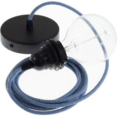 Creative Cables Lampe Suspendue Pendel Pour Abat-jour Rd75 Zigzag 2 M Steward Blue / Black One Size - Publicité Creative Cables Lampe Suspendue Pendel Pour Abat-jour Rd75 Zigzag 2 M Steward Blue / Black One Size - Publicité