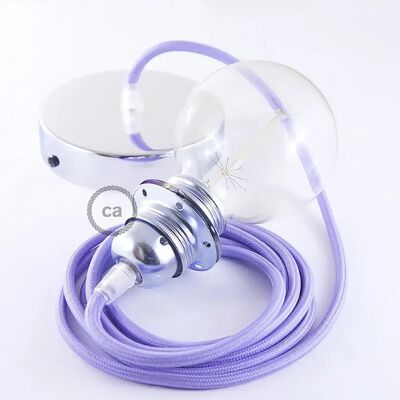 Creative Cables Lampe Suspendue Pendel Pour Abat-jour Rm07 1 M Lilac / Chrome Plated One Size - Publicité Creative Cables Lampe Suspendue Pendel Pour Abat-jour Rm07 1 M Lilac / Chrome Plated One Size - Publicité