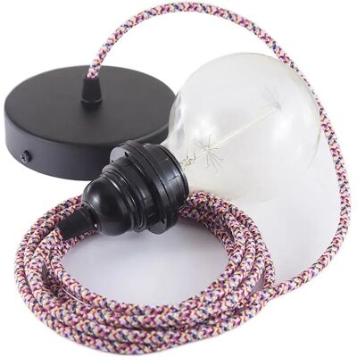 Creative Cables Lampe Suspendue Pendel Pour Abat-jour Rx00 Pixel 1 M Fuchsia / Black One Size - Publicité Creative Cables Lampe Suspendue Pendel Pour Abat-jour Rx00 Pixel 1 M Fuchsia / Black One Size - Publicité