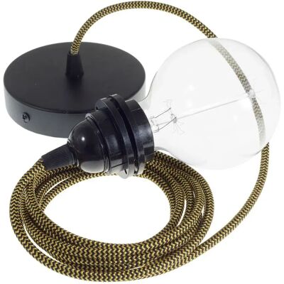 Creative Cables Lampe Suspendue Pendel Pour Abat-jour Rz24 Zigzag 1 M Gold / Black One Size - Publicité Creative Cables Lampe Suspendue Pendel Pour Abat-jour Rz24 Zigzag 1 M Gold / Black One Size - Publicité