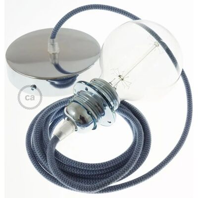 Creative Cables Lampe Suspendue Pendel Pour Abat-jour Rz25 Zigzag 2 M Stone Grey / Ocean / Chrome Plated One Size - Publicité Creative Cables Lampe Suspendue Pendel Pour Abat-jour Rz25 Zigzag 2 M Stone Grey / Ocean / Chrome Plated One Size - Publicité