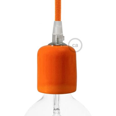 Creative Cables Kit Douille E27 En Céramique Orange One Size - Publicité Creative Cables Kit Douille E27 En Céramique Orange One Size - Publicité
