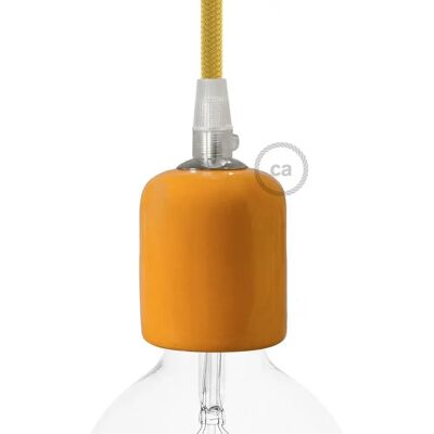 Creative Cables Kit Douille E27 En Céramique Tangerine One Size - Publicité Creative Cables Kit Douille E27 En Céramique Tangerine One Size - Publicité