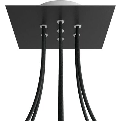 Creative Cables Kroq207f103 Kit De Roses Carrées Rose-one Noir Mat Multicolor 200 mm - Publicité Creative Cables Kroq207f103 Kit De Roses Carrées Rose-one Noir Mat Multicolor 200 mm - Publicité
