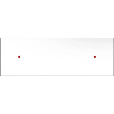 Creative Cables Système Rose-one Rectangulaire Cvfre2f102 Panneau Dibond Blanc Mat Black 675 x 225 mm - Publicité Creative Cables Système Rose-one Rectangulaire Cvfre2f102 Panneau Dibond Blanc Mat Black 675 x 225 mm - Publicité