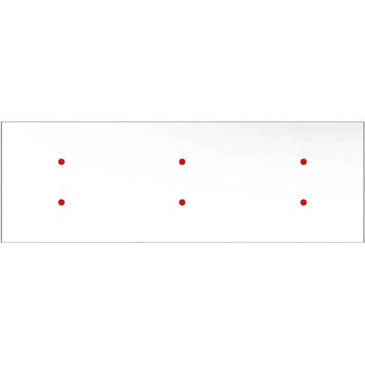 Creative Cables Panneau Rectangulaire Dibond Bianco Opaco Cvfre6f102 Du Système Rose-one Black 675 x 225 mm - Publicité Creative Cables Panneau Rectangulaire Dibond Bianco Opaco Cvfre6f102 Du Système Rose-one Black 675 x 225 mm - Publicité
