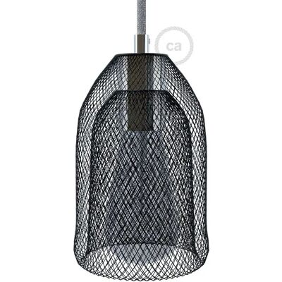 Creative Cables Abat-jour Cage Cloche Fantôme En Métal Black / Chrome One Size - Publicité Creative Cables Abat-jour Cage Cloche Fantôme En Métal Black / Chrome One Size - Publicité