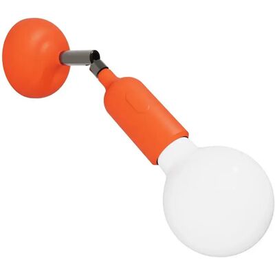Creative Cables Lampe Fermaluce Avec Articulation Et Interrupteur Intégré-avec Bulb Silicone Orange One Size - Publicité Creative Cables Lampe Fermaluce Avec Articulation Et Interrupteur Intégré-avec Bulb Silicone Orange One Size - Publicité