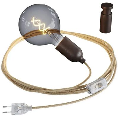 Creative Cables Support De Lampe Serpent Avec Fil Wenge Effect One Size - Publicité Creative Cables Support De Lampe Serpent Avec Fil Wenge Effect One Size - Publicité