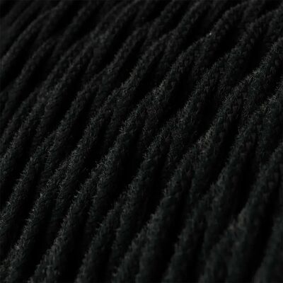 Creative Cables Abat-jour Snakebis Twisted E14-ensemble De Câbles Avec Support De Lampe. Câble Tressé En Tissu Et Prise à 2 Broches 3 M Black Cotton One Size - Publicité Creative Cables Abat-jour Snakebis Twisted E14-ensemble De Câbles Avec Support De Lampe. Câble Tressé En Tissu Et Prise à 2 Broches 3 M Black Cotton One Size - Publicité