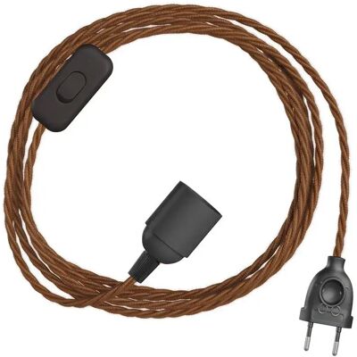 Creative Cables Kit Câble Snakebis Twisted E27 Avec Douille. Câble Tressé En Tissu Et Prise à 2 Broches 3 M Deer in Cotton One Size - Publicité Creative Cables Kit Câble Snakebis Twisted E27 Avec Douille. Câble Tressé En Tissu Et Prise à 2 Broches 3 M Deer in Cotton One Size - Publicité