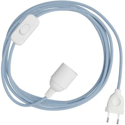 Creative Cables Kit Câble Snakebis Zig-zag E14 Avec Douille. Cordon En Tissu Zigzag Et Fiche à 2 Broches 3 M Steward Blue Natural Cotton and Linen One Size - Publicité Creative Cables Kit Câble Snakebis Zig-zag E14 Avec Douille. Cordon En Tissu Zigzag Et Fiche à 2 Broches 3 M Steward Blue Natural Cotton and Linen One Size - Publicité