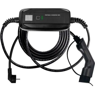 Jbm Chargeur Portable Monophasé. Avec Câble De Charge De Type 2 16a Black / Green One Size - Publicité Jbm Chargeur Portable Monophasé. Avec Câble De Charge De Type 2 16a Black / Green One Size - Publicité