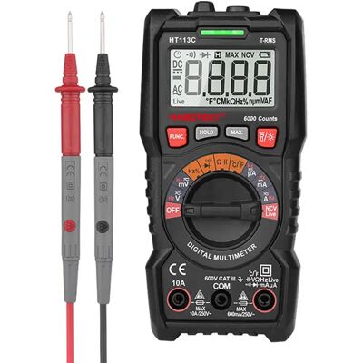 Habotest Multimètre Ht113c Black / Red One Size - Publicité Habotest Multimètre Ht113c Black / Red One Size - Publicité