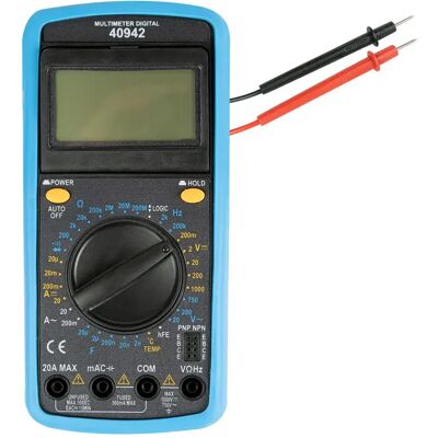 Jbm Multimètre Numérique 40942 Black / Blue One Size - Publicité Jbm Multimètre Numérique 40942 Black / Blue One Size - Publicité
