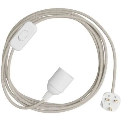 Creative Cables Douille Avec Cordon Snakebis E14 Natural Linen Neutral 3 m - Publicité Creative Cables Douille Avec Cordon Snakebis E14 Natural Linen Neutral 3 m - Publicité