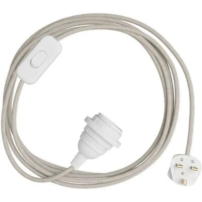 Creative Cables Douille Avec Cordon Snakebis Shade Ready E14 Natural Linen Neutral 3 m - Publicité Creative Cables Douille Avec Cordon Snakebis Shade Ready E14 Natural Linen Neutral 3 m - Publicité