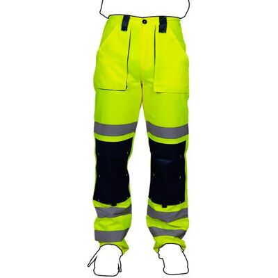 Cofan Pantalon De Travail Sirio Yellow / Navy Blue 3XL - Publicité Cofan Pantalon De Travail Sirio Yellow / Navy Blue 3XL - Publicité