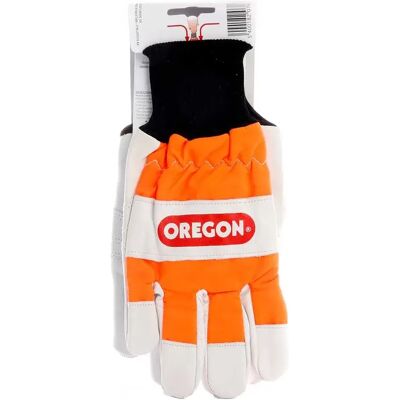Gants de travail en cuir Oregon - Protection contre la coupe - Orange haute visibilité - Publicité Gants de travail en cuir Oregon - Protection contre la coupe - Orange haute visibilité - Publicité
