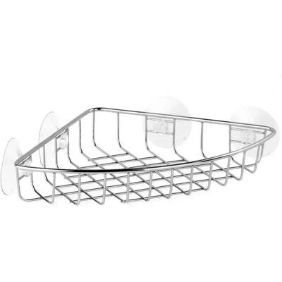 Tatay Panier De Douche D´angle Avec Ventouse 19x19x4 Cm Silver One Size - Publicité Tatay Panier De Douche D´angle Avec Ventouse 19x19x4 Cm Silver One Size - Publicité