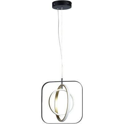 Aigostar Suspension Led 30w 6500k 3700 Lumens Black / Golden One Size - Publicité Aigostar Suspension Led 30w 6500k 3700 Lumens Black / Golden One Size - Publicité
