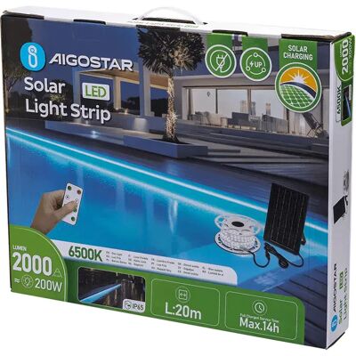 Aigostar Bande Led B10201nk8 20 M 200w 2000 Lumens Multicolor One Size - Publicité Aigostar Bande Led B10201nk8 20 M 200w 2000 Lumens Multicolor One Size - Publicité