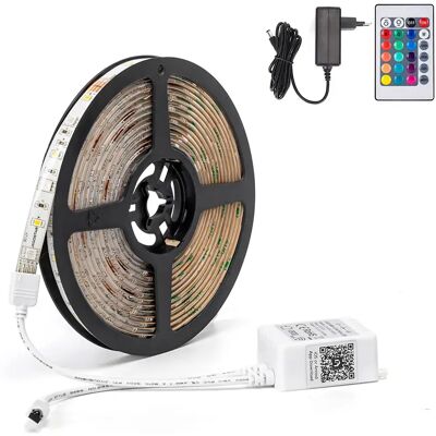 Aigostar Bande Led S10203ztf 5 M 16.5w 1600 Lumens Multicolor One Size - Publicité Aigostar Bande Led S10203ztf 5 M 16.5w 1600 Lumens Multicolor One Size - Publicité