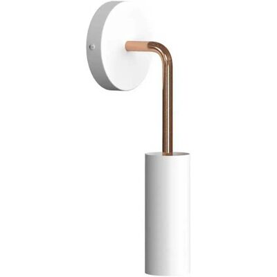 Creative Cables Applique Murale Metal Tub-e14 White / Copper One Size - Publicité Creative Cables Applique Murale Metal Tub-e14 White / Copper One Size - Publicité