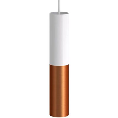 Creative Cables Spot Tub-e14 Double Tube Métallique. Avec Double Anneau De Douille Matte White / Satin Copper One Size - Publicité Creative Cables Spot Tub-e14 Double Tube Métallique. Avec Double Anneau De Douille Matte White / Satin Copper One Size - Publicité
