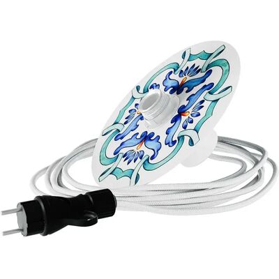 Creative Cables Lampe Portable à écran Plat Mini Snake Eiva Ellepì Maioliche Majolica Blue One Size - Publicité Creative Cables Lampe Portable à écran Plat Mini Snake Eiva Ellepì Maioliche Majolica Blue One Size - Publicité