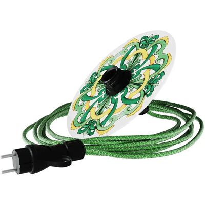 Creative Cables Lampe Portable à écran Plat Mini Snake Eiva Ellepì Maioliche Majolica Yellow - Green One Size - Publicité Creative Cables Lampe Portable à écran Plat Mini Snake Eiva Ellepì Maioliche Majolica Yellow - Green One Size - Publicité