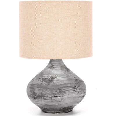 Lampe de table en céramique marron - Lampe de table - Publicité Lampe de table en céramique marron - Lampe de table - Publicité