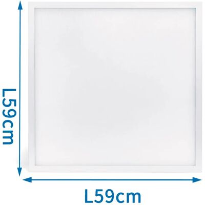 Aigostar Panneau Led Edge-lit Ugr<19 40w 3000k 4600 Lumens E 595x595 Mm White One Size - Publicité Aigostar Panneau Led Edge-lit Ugr<19 40w 3000k 4600 Lumens E 595x595 Mm White One Size - Publicité