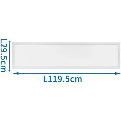 Aigostar Panneau Led Edge-lit Ugr<19 40w 6500k 4600 Lumens E 1195x295 Mm White One Size - Publicité Aigostar Panneau Led Edge-lit Ugr<19 40w 6500k 4600 Lumens E 1195x295 Mm White One Size - Publicité