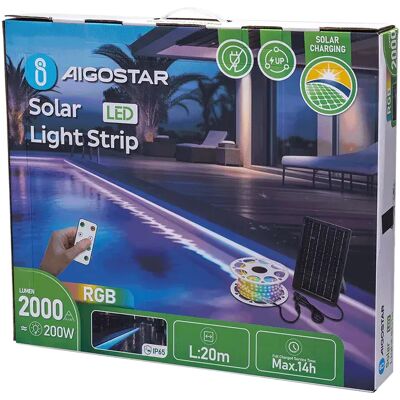 Aigostar Bande Led B10201nl0 20 M 200w 2000 Lumens Multicolor One Size - Publicité Aigostar Bande Led B10201nl0 20 M 200w 2000 Lumens Multicolor One Size - Publicité